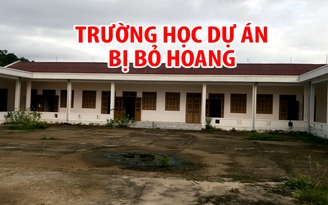 Trường học dự án Phan Rí - Phan Thiết bỏ hoang cho trâu bò phóng uế