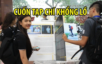 Sinh viên báo chí kể chuyện nghề trong cuốn tạp chí khổng lồ