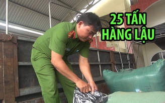 25 tấn hàng lậu trên xe tải từ Sài Gòn về chợ Đông Ba