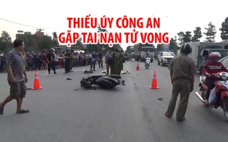 Thiếu úy công an gặp tai nạn tử vong