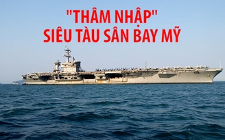 “Thâm nhập” siêu tàu sân bay USS Carl Vinson trên vịnh Đà Nẵng