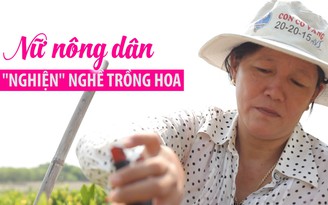 Khu vườn của nữ nông dân “nghiện” nghề trồng hoa trang