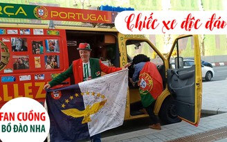 [ĐỖ HÙNG TỪ NƯỚC NGA] Chiếc xe “cực ngầu” của fan Bồ Đào Nha