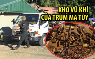 Cận cảnh kho vũ khí cực “khủng” của trùm ma túy Lóng Luông