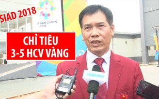 Việt Nam đặt chỉ tiêu giành 3-5 HCV vàng ASIAD 2018