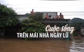 Cuộc sống vật vờ trên mái nhà của người dân Thanh Hóa trong lũ lịch sử