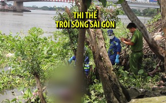 Thi thể người đàn ông tóc bạc trôi trên sông Sài Gòn