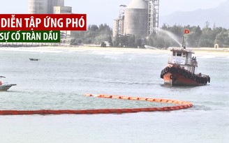 Diễn tập ứng phó sự cố tràn dầu ở cụm kho lớn nhất Đà Nẵng