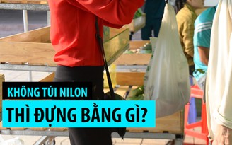 Không dùng bịch nilon, tiểu thương sử dụng túi thân thiện với môi trường