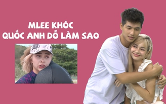 Quốc Anh diễn lại cảnh dỗ MLee khóc trong Cuộc đua kỳ thú