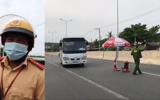 Video CSGT Bình Phước giải thích cho tài xế quay đầu xe trở về gây sốt