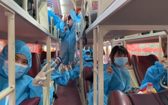 630 phụ nữ mang thai, người già, công nhân... được đưa từ Bình Dương về quê Phú Yên