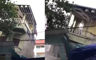Xôn xao cảnh ngôi nhà 3 tầng ở Lào Cai đổ sập trong nháy mắt