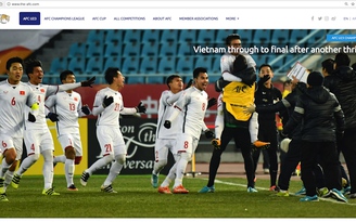 Website của AFC dành hẳn trang chủ cho U.23 Việt Nam