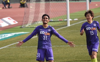 Dangda trở thành cầu thủ ĐNÁ đầu tiên ghi bàn tại giải VĐQG Nhật Bản