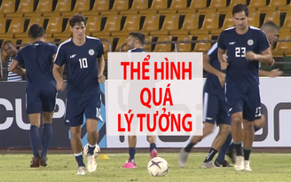 Dàn cầu thủ cao lớn của Philippines tập nhẹ trước trận gặp Việt Nam