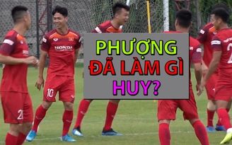 Công Phượng "nhí nhảnh" với Đức Huy