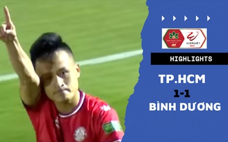 Highlights TP.HCM - Becamex Bình Dương: Võ Huy Toàn giữ lại 1 điểm cho đội chủ nhà