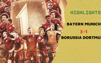 Highlights Bayern Munich 3-1 Borussia Dortmund: Hùm xám vô địch sớm với chiến thắng quá đẹp