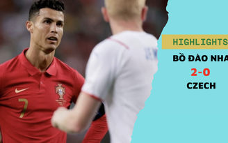 Highlights Bồ Đào Nha 2-0 Czech: Ronaldo không ghi bàn và nhận thẻ vàng