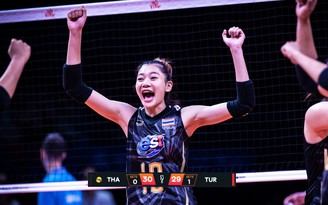 Xem tuyển bóng chuyền nữ Thái Lan gây sốc khi thắng Thổ Nhĩ Kỳ ở giải thế giới
