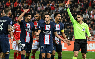 Highlights Reims 0-0 PSG: Chiếc thẻ đỏ gây tranh cãi của Sergio Ramos