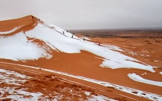 Chuyện lạ: Sa mạc Sahara phủ đầy.. tuyết!