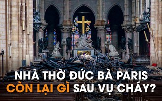 Lính cứu hỏa thấy gì bên trong Nhà thờ Đức Bà Paris?