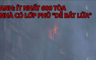 Anh: Ít nhất 600 chung cư có bề mặt 'dễ bắt lửa'