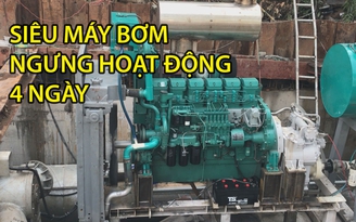 Siêu máy bơm trên đường Nguyễn Hữu Cảnh ngừng hoạt động