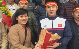 Cầu thủ dự bị U.23 Việt Nam được quê nhà vinh danh