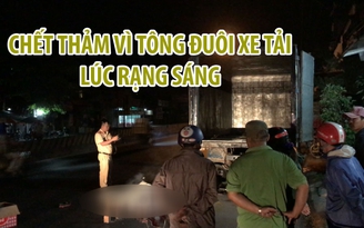 Tông đuôi xe tải chở nước đá, người đàn ông chết thảm lúc rạng sáng