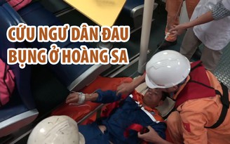 Tàu SAR 412 vượt 400 hải lý, cứu ngư dân đau bụng ở Hoàng Sa