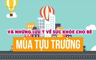 Mùa tựu trường và những lưu ý về sức khỏe cho bé