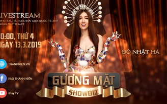 Vừa về nước, người đẹp chuyển giới Đỗ Nhật Hà livestream cùng Gương mặt showbiz