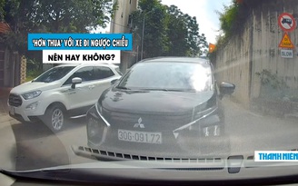 Ô tô Mitsubishi Xpander chạy ẩu, ‘cướp đường’ bị ép lùi lại: Dân mạng tranh cãi
