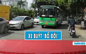 ‘Phẫn nộ’ xe buýt lấn làn, vượt ẩu bất chấp tại Hà Nội