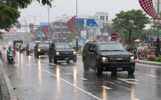 Cận cảnh dàn xe khủng của Tổng thống Mỹ Trump tại Đà Nẵng