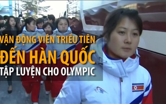 Vận động viên Triều Tiên đến Hàn Quốc tập luyện cho Olympic