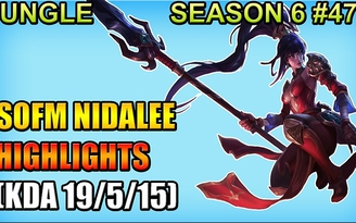Video LMHT: Hết hồn với Nidalee của Sofm, farm gấp đôi đường giữa