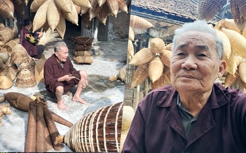 Cụ ông Lương Sơn Bạc hơn 70 năm giữ hồn nghề đan đó