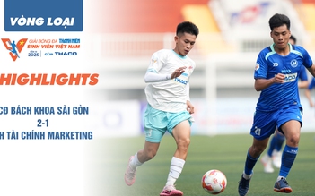 Highlight CĐ Bách khoa Sài Gòn 2-1 ĐH Tài chính Marketing | Vòng loại TNSV THACO Cup 2025