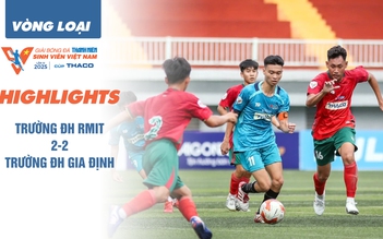 Highlight Trường ĐH RMIT 2-2 Trường ĐH Gia Định | Vòng loại TNSV THACO cup 2025