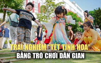 Học sinh Trường mầm non Canada – Việt Nam trải nghiệm lễ hội ‘Tết tinh hoa’ bằng những trò chơi dân gian