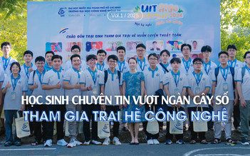 Học sinh chuyên Tin vượt ngàn cây số tham gia trại hè công nghệ