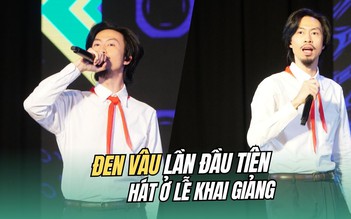 Đen Vâu lần đầu tiên hát ở lễ khai giảng, thầy cô phải giải cứu vì học sinh ‘bủa vây’