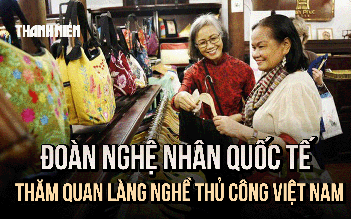 Nghệ nhân quốc tế tham quan làng nghề dệt lụa Vạn Phúc, làng gốm Bát Tràng