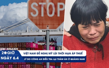 Xem nhanh 20h ngày 6.4: Việt Nam đề nghị Mỹ lùi thời hạn áp thuế | Bị can Ty Na bật khóc khi bị còng tay