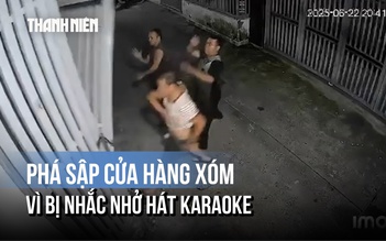 Bị nhắc nhở vì hát karaoke, kéo sập cửa nhà hàng xóm