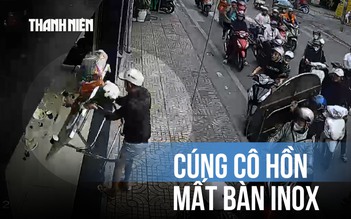 Cửa hàng cúng cô hồn bị cướp bàn inox
